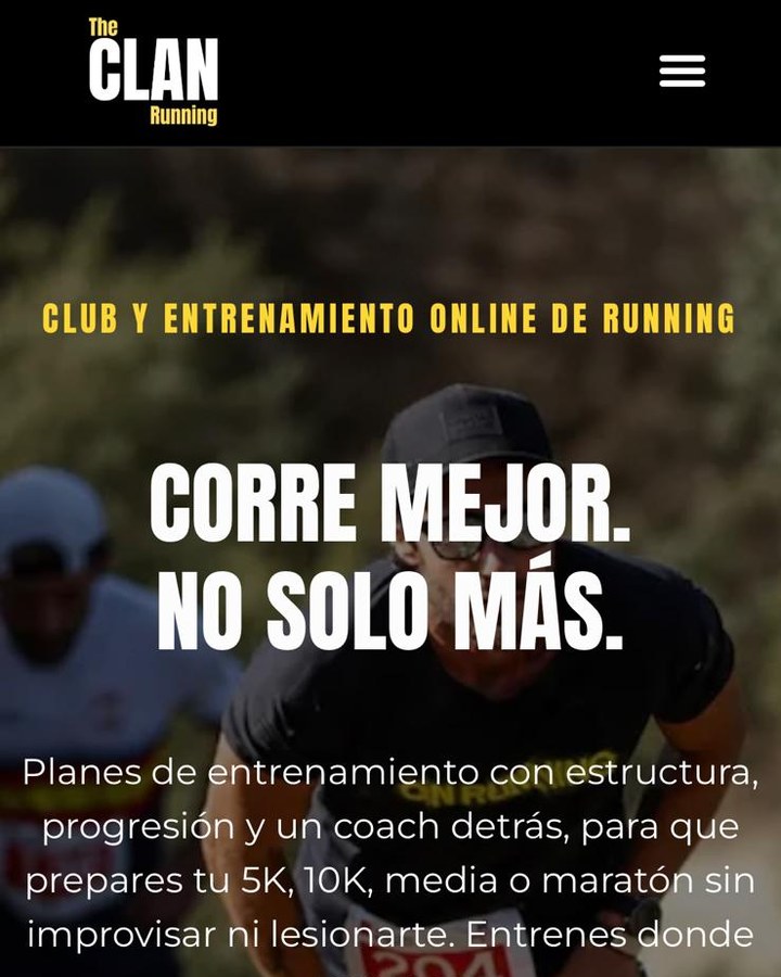 Web de The Clan después del rediseño